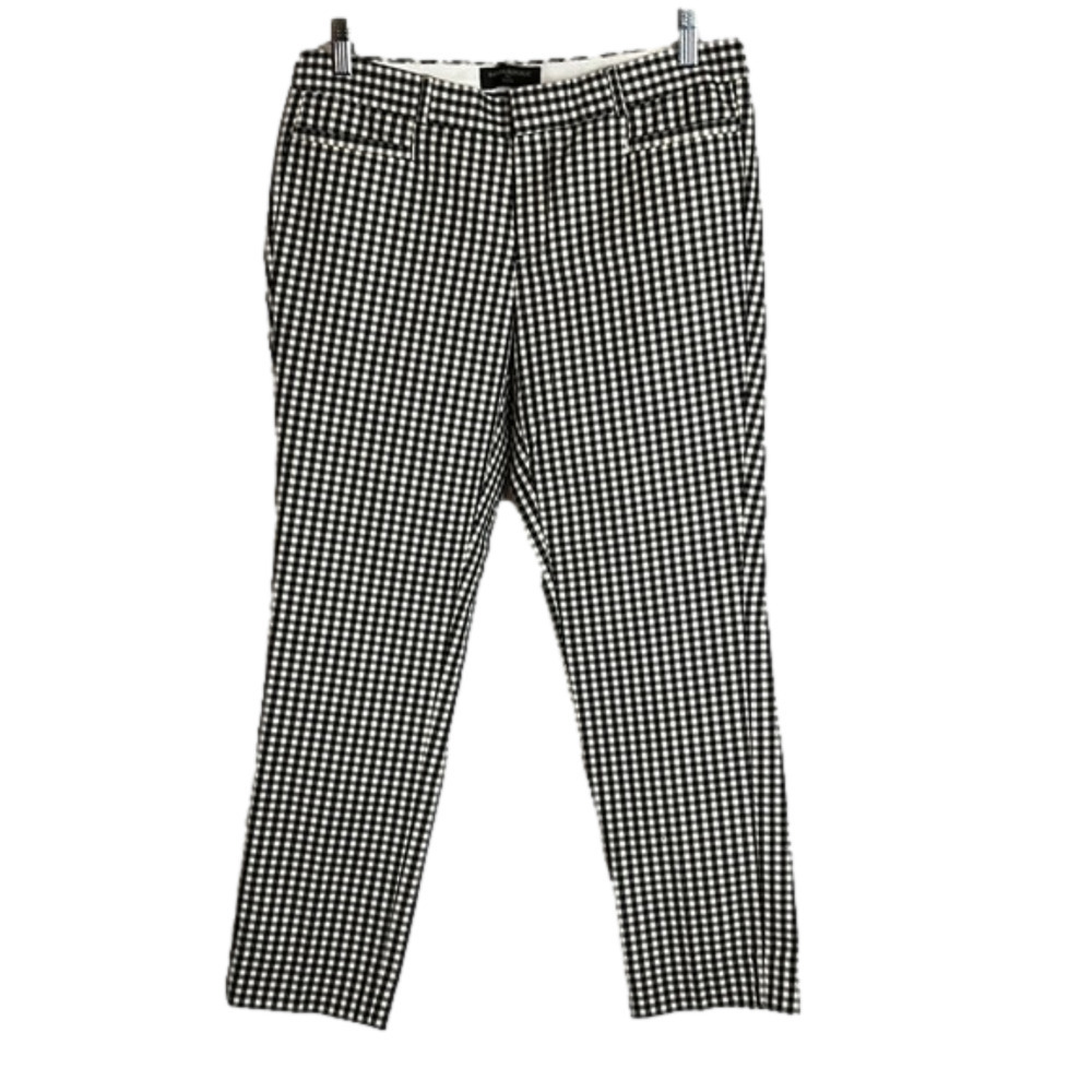 BANANA Republic Sloan Gingham black & white pants, no tag see size chart in pic